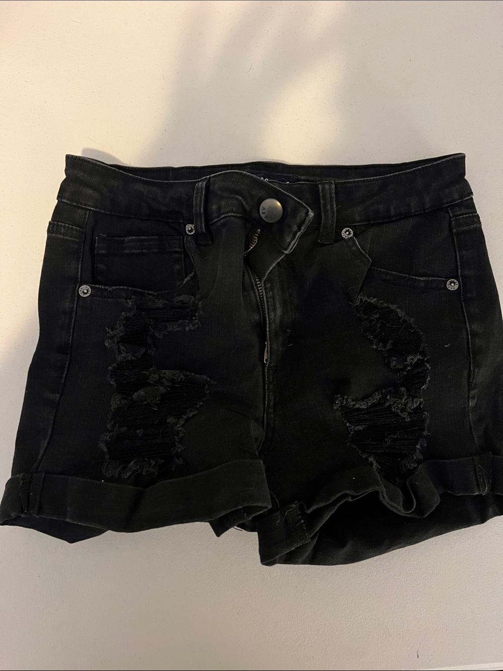 Aeropostale Black Jean short